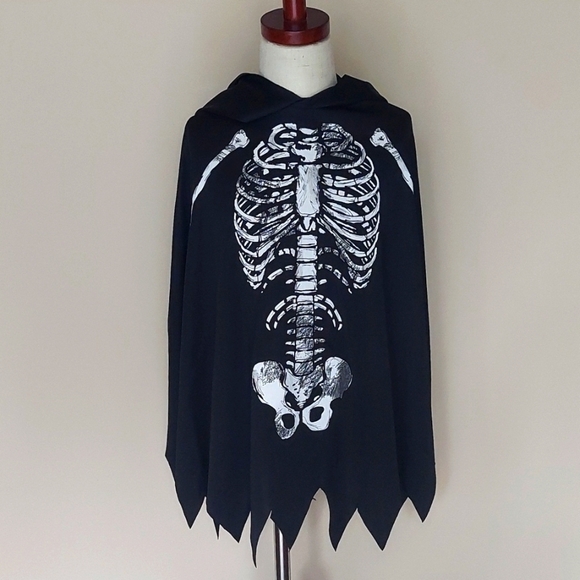 Kids Skeleton Costume - Black and White - Picture 3 of 6